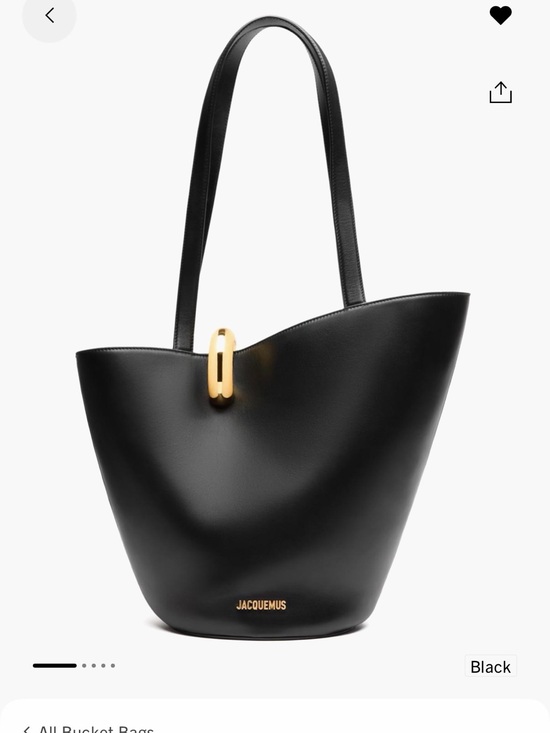 Jacquemus Handbags - Jacquemus Le Bambola Moyen Leather Bucket Bag